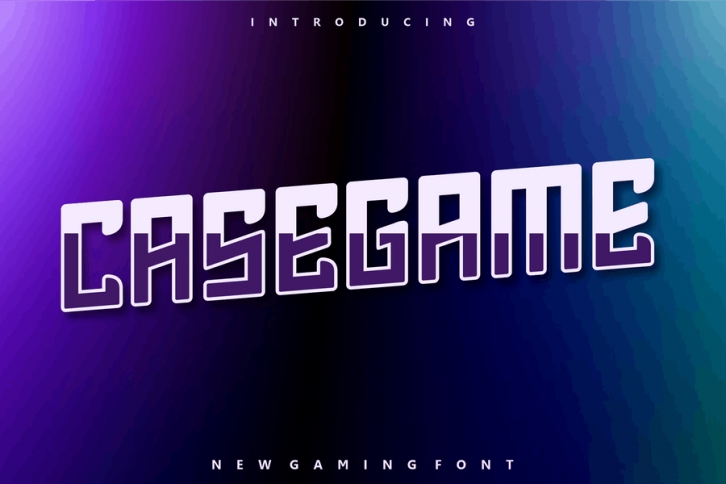 Casegame Font Font Download