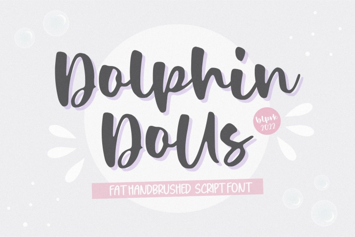 Dolphin Dolls Handbrushed Script Font Download
