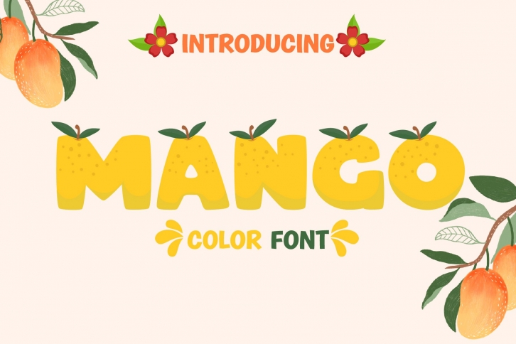 Mango color font Font Download