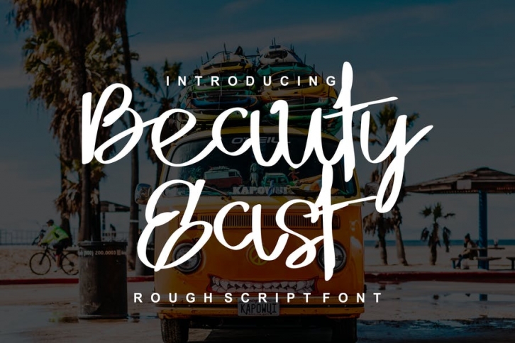 Beauty East Rough Script Font Font Download