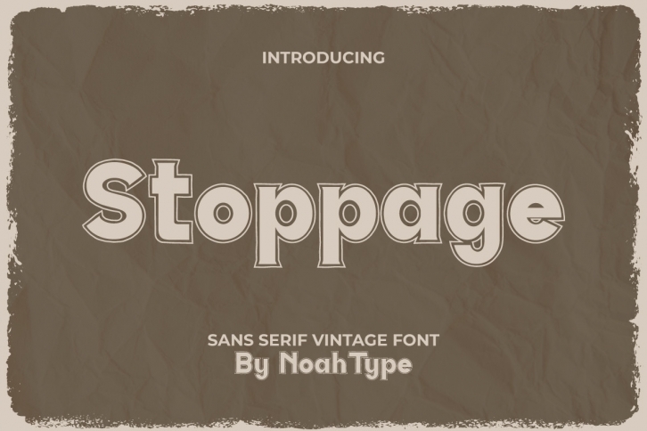 Stoppage Font Download