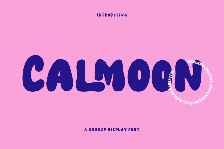 Calmoon Bouncy Display Font Download