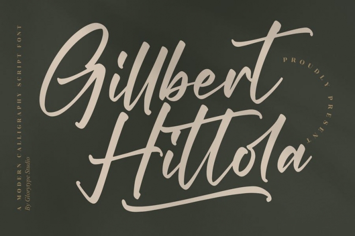 Gillbert Hittola Calligraphy Script Font Font Download