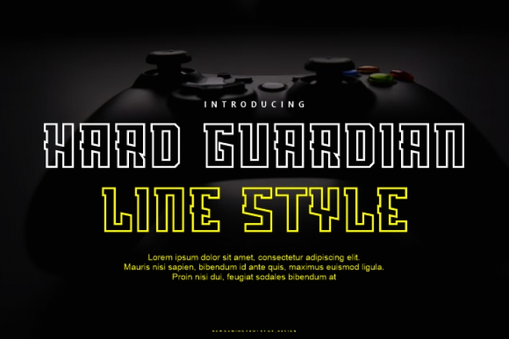 Hard Guardian Line Font Download