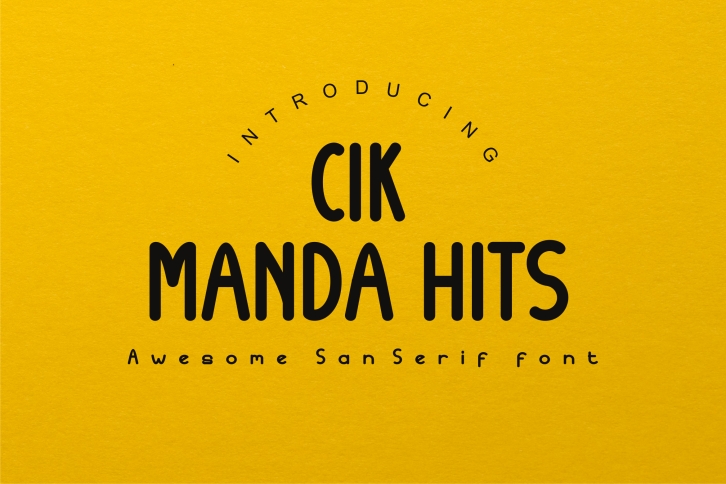 Cik Manda Hits Font Download