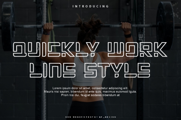 Quickly Work Line Font Download