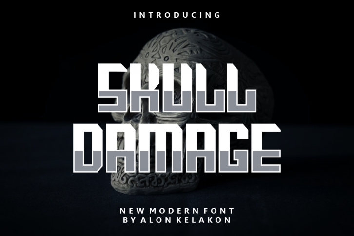Skull Damage Font Download