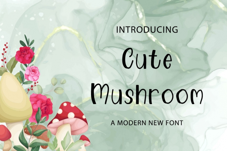 Cute Mushroom Font Download