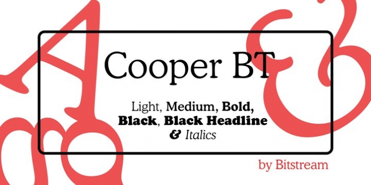 Cooper BT Font Download