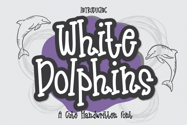White Dolphins Font Download