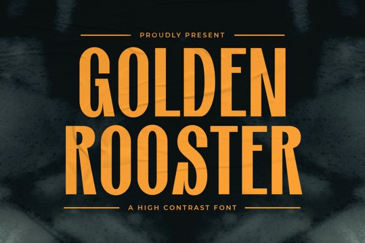 Golden Rooster - A High Contrast Font Font Download