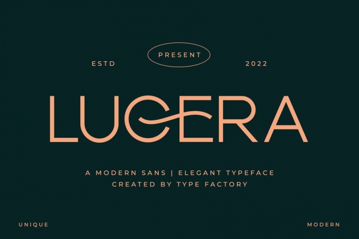 Lucera - Modern & Elegant Sans Typeface Font Download