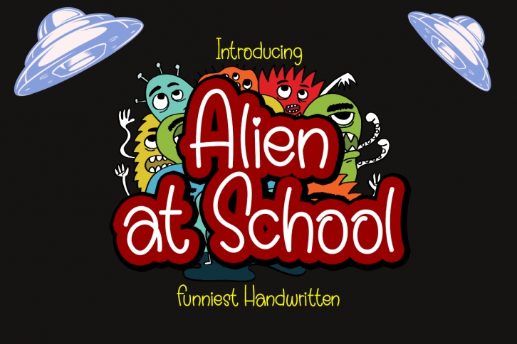 Alien at School Font Download