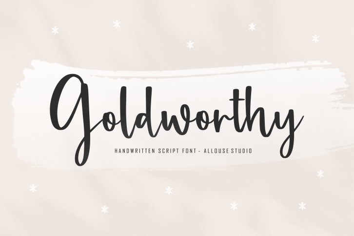 Goldworthy A Handwritten Script Font Download