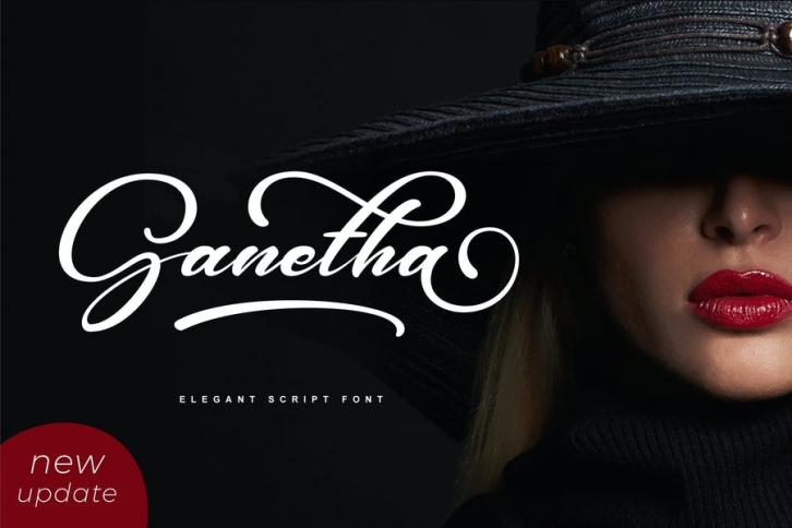 Ganetha - Elegant Script Font Font Download