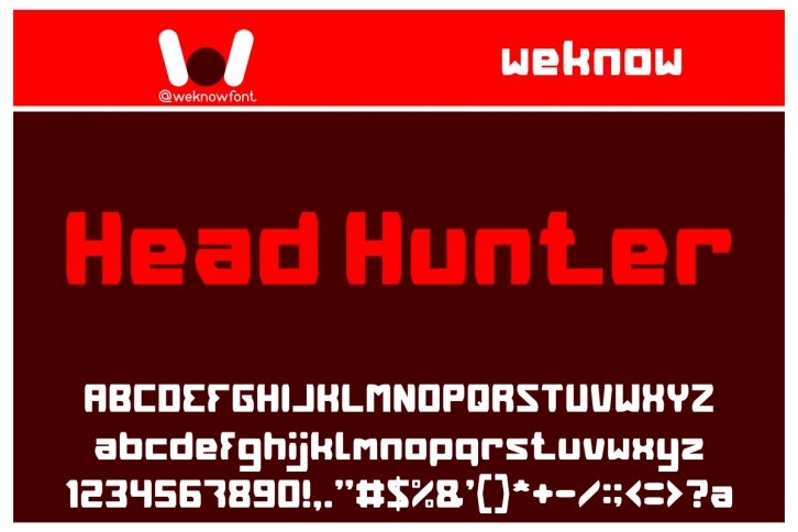 HEAD HUNTER Font Download