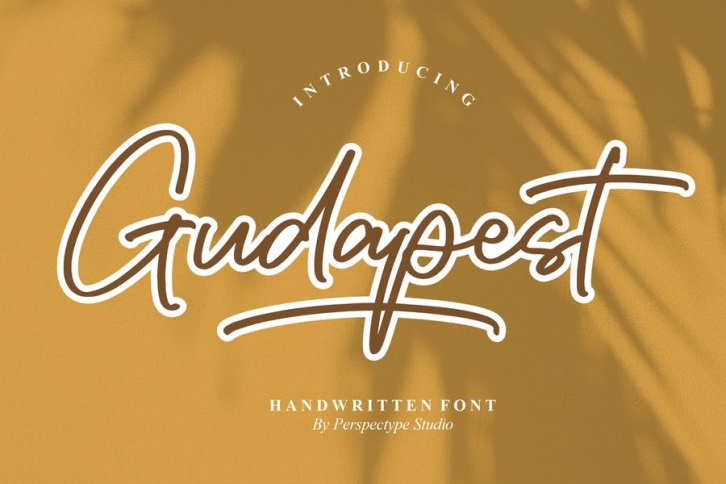 Gudapest Handwritten Font Font Download