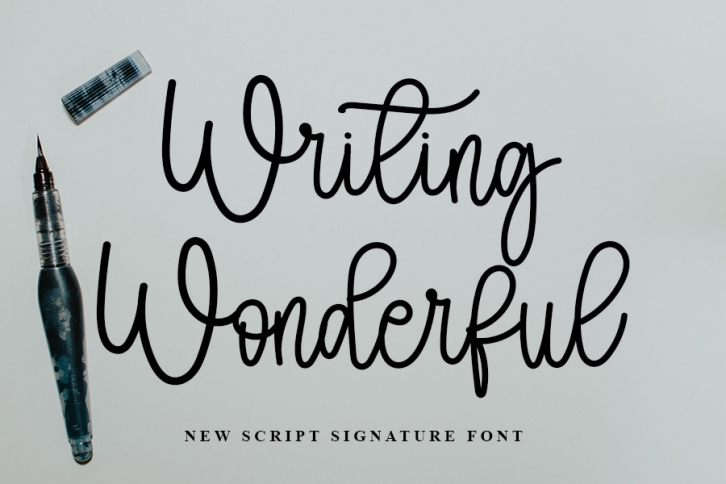 Writing Wonderful Font Download