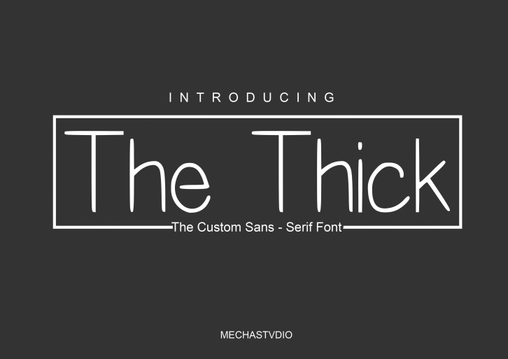 The Thick Font Download