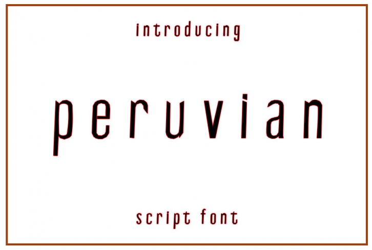 Peruvian Font Download