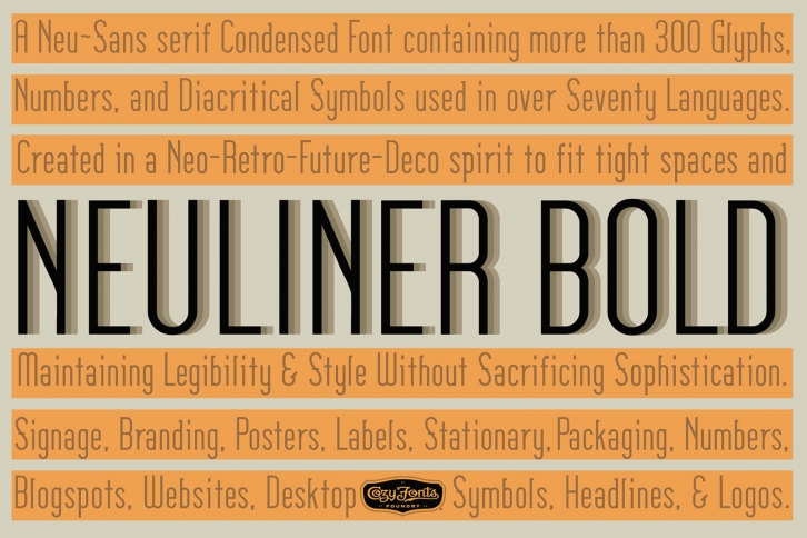 Neuliner Bold Font Download