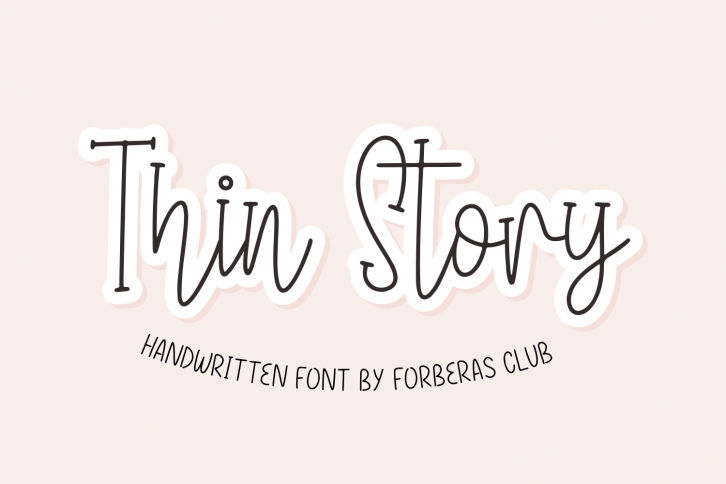 Thin Story Font Download