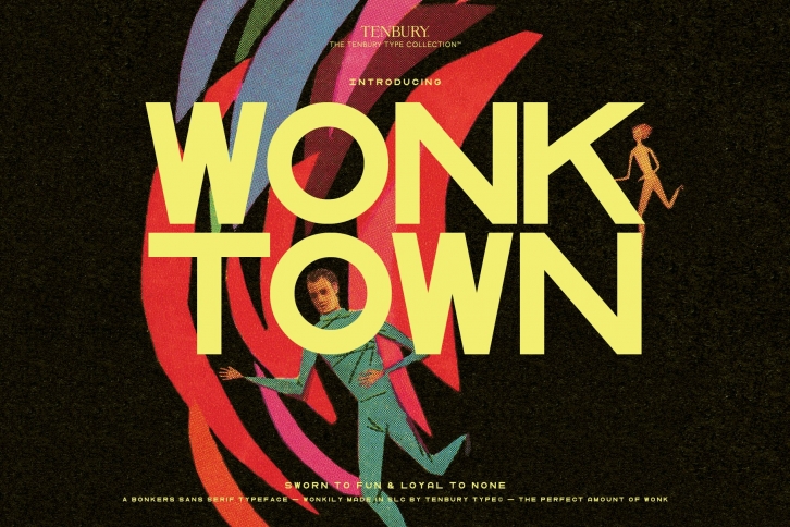 10B Wonktown: Funky Little Sans Font Download