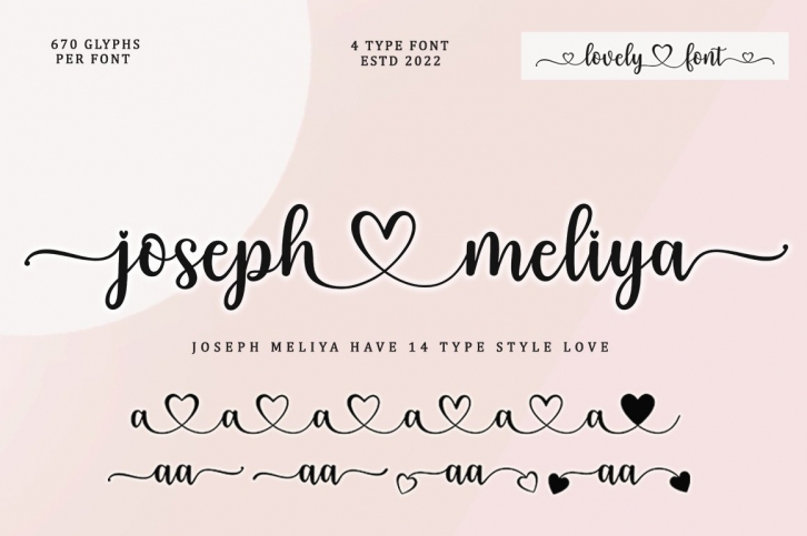 Joseph Meliya Lovely Script Font Download