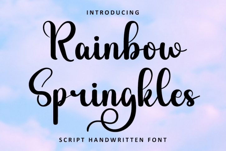 Rainbow Springkles Font Download