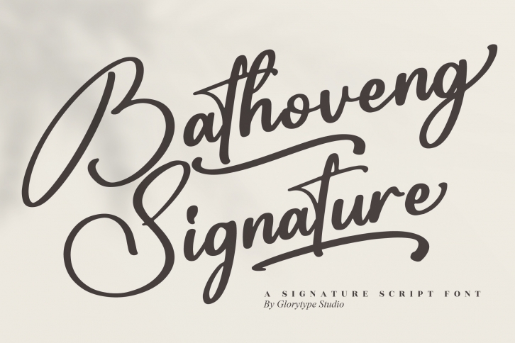 Bathoveng Signature Font Download