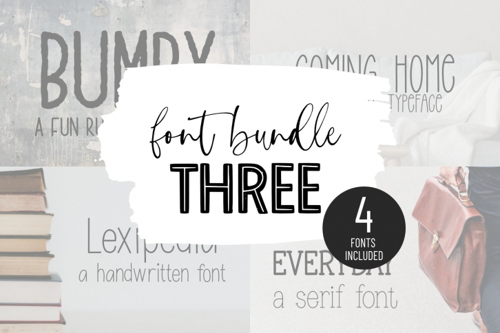 BUNDLE THREE Font Download