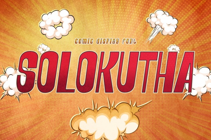 SOLOKUTHA - Comic Display Font Font Download