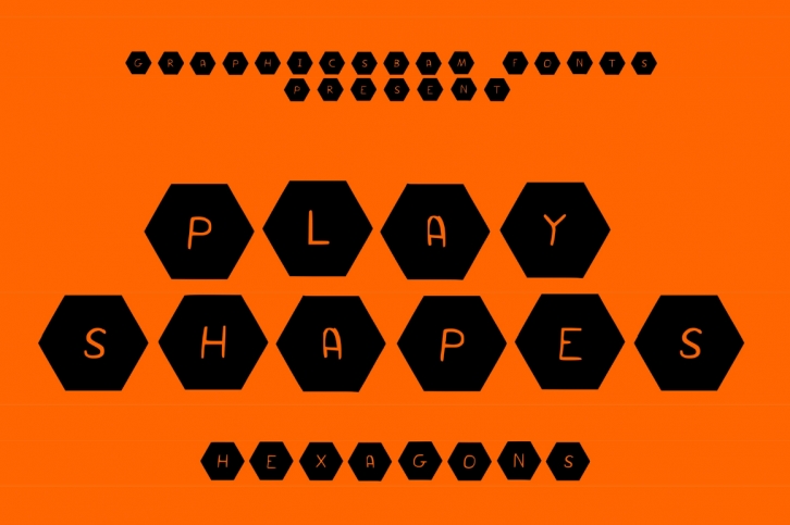 Play Shapes Hexagons Font Download