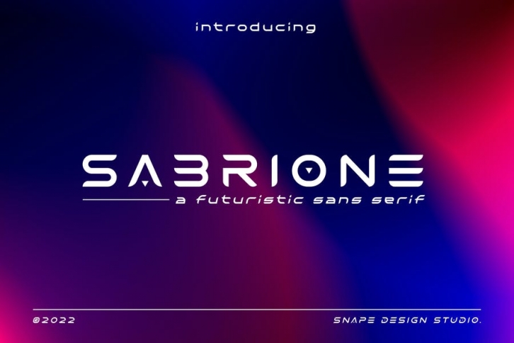 Sabrione – Futuristic Font Font Download