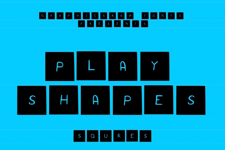 Play Shapes Squares Font Download