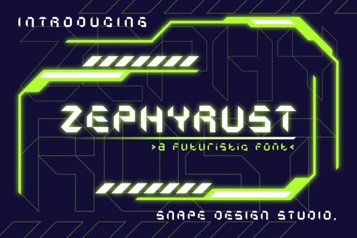 Zephyrust – Futuristic Font Font Download