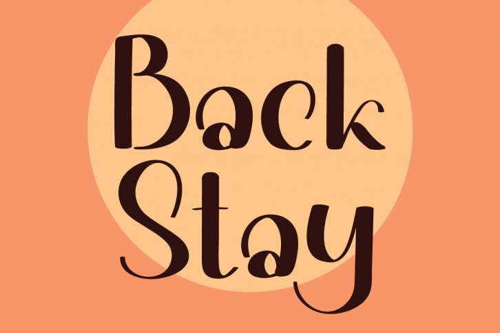 Back Stay Font Download