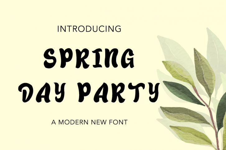 Spring Day Party Font Download