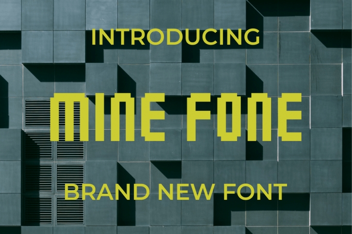 Mine Fone Font Font Download