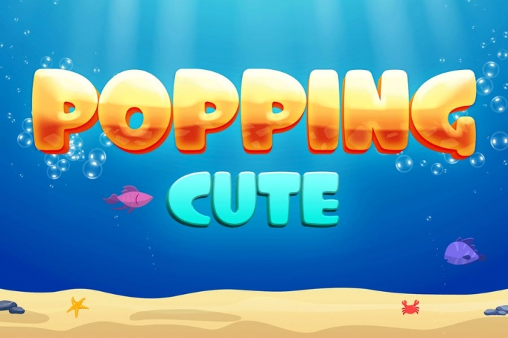 Popping Cute - Cartoon Comic Font Font Download