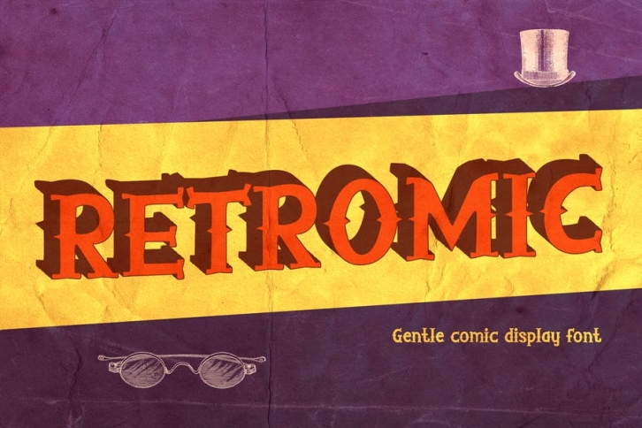 RETROMIC - Gentle Comic Display Font Font Download