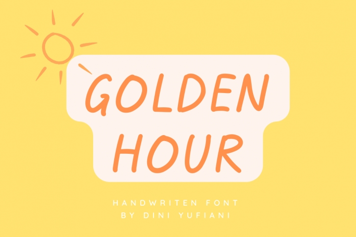 Golden Hour Font Download
