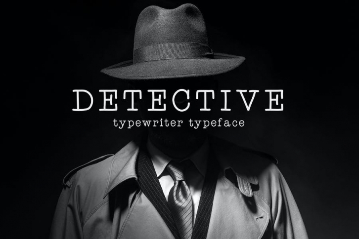 Detective - Typewriter Typeface Font Download
