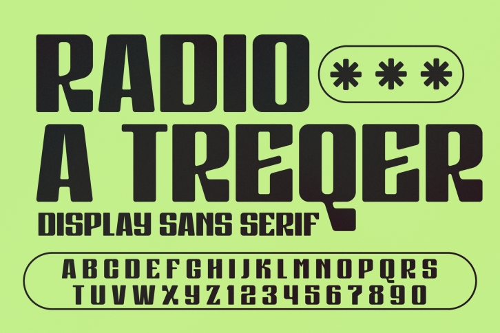 RADIO A TREQER Font Download