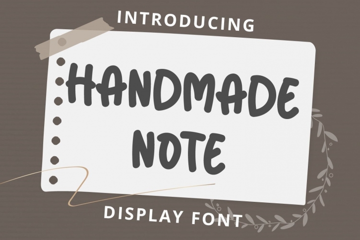 Handmade Note Font Download