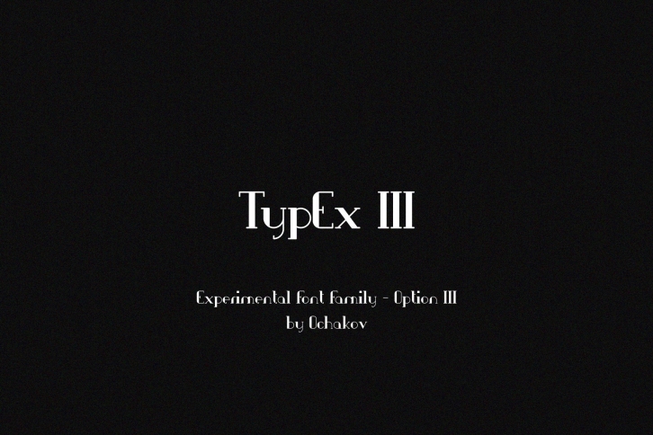 TypEx III Font Download