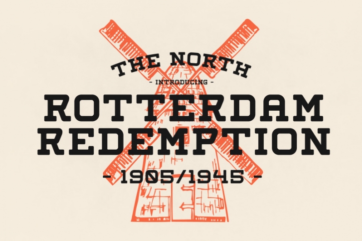 ROTTERDAM REDEMPTION Typeface Font Download