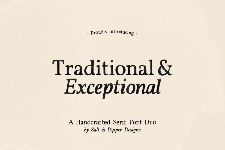 Traditional and Exceptional Font Duo (Serif Fonts) Font Download
