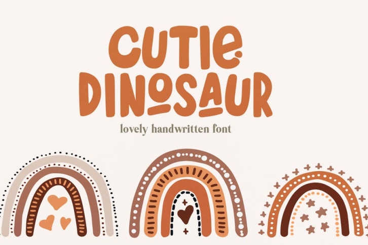 Cutie Dinosaur Script Font Font Download