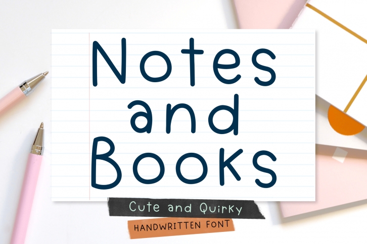 Notes and Books Font Download